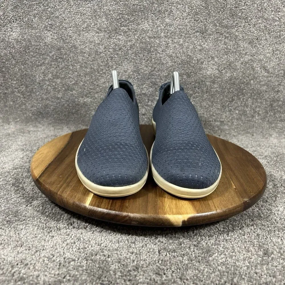 ECCO Soft 2.0 Women's Size EU 42 US 11 Blue Slip On Diamond Knit Comfort Shoes